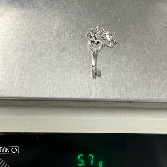 Tiffany & Co. 18K White Gold .8ctw Diamonds Chain Necklace - Picture 10 of 10